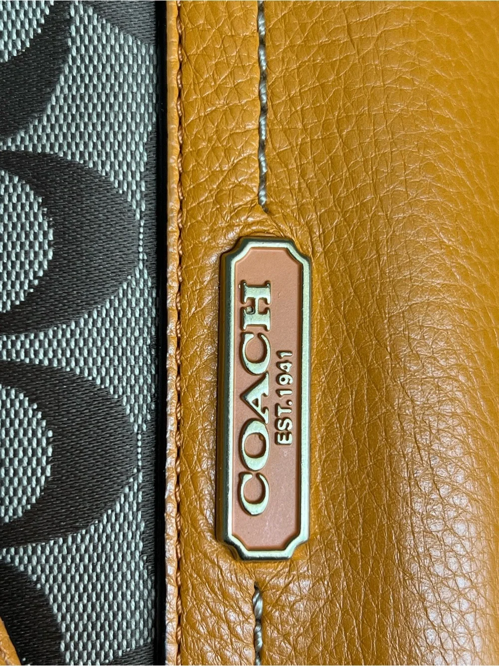 Coach tote brown